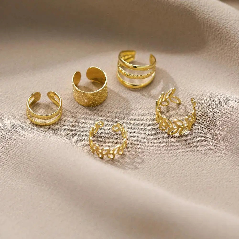 Unisex Silver Leaf Ear Cuffs Trendy Non Piercing Earrings