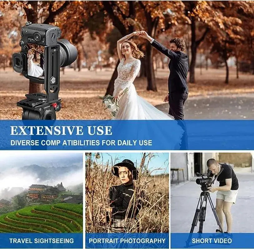 Universal L Bracket Aluminum for Nikon Canon Sony Fuji
