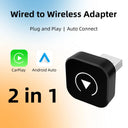 Universal CarPlay Android Auto 2In1 Wireless Adapter Compact