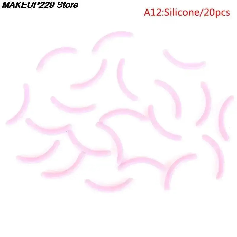 Universal Eyelash Curler Rubber Pads Set 20 Pack Curls