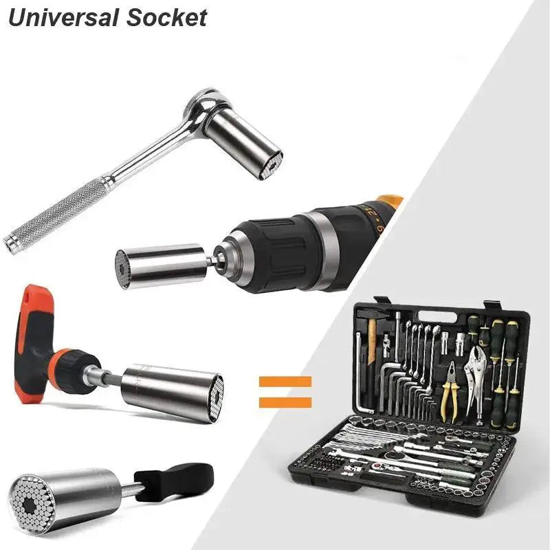Universal Grip Socket Wrench Set For Home And Auto Projects