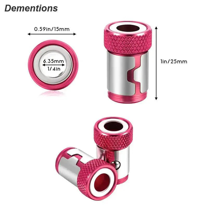Universal Magnetic Screw Ring Bit Holder Efficient Pickup