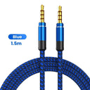 Universal Nylon Braid Aux Cable Crisp Sound Versatility