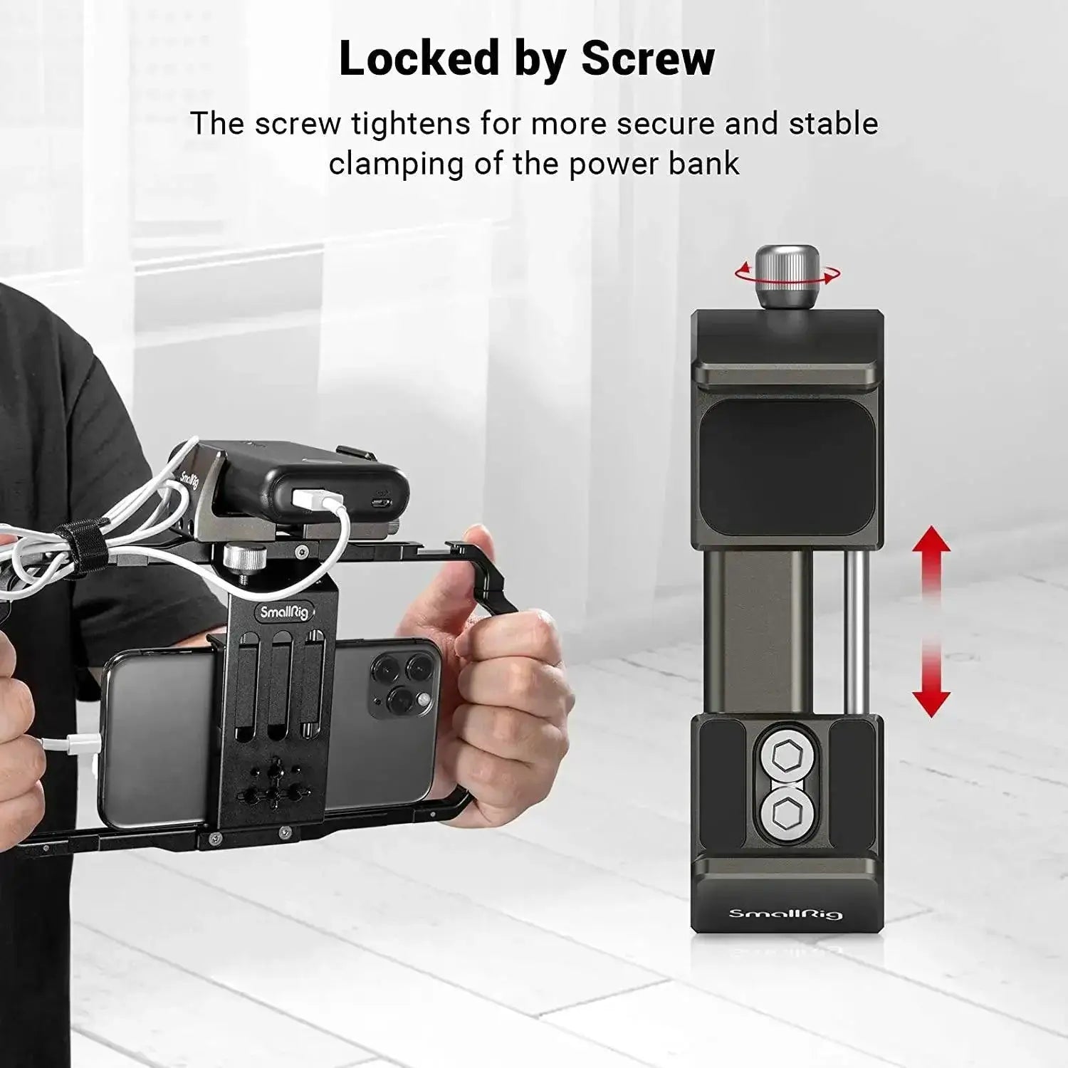 Universal Power Bank Holder For DSLR And Smartphone