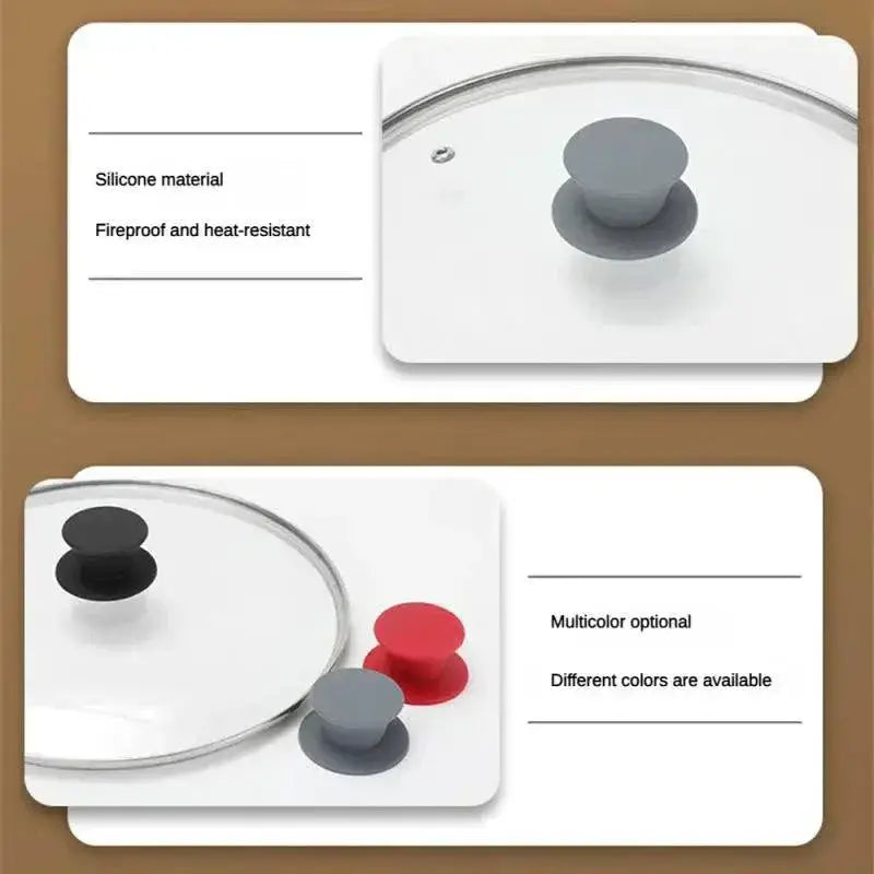 Silicone Pot Lid Knobs Heat Resistant Handles Pack 1 2 4