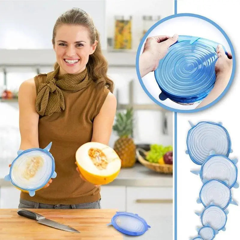 Universal Silicone Stretch Lids Set Of 12 Pcs Food Covers