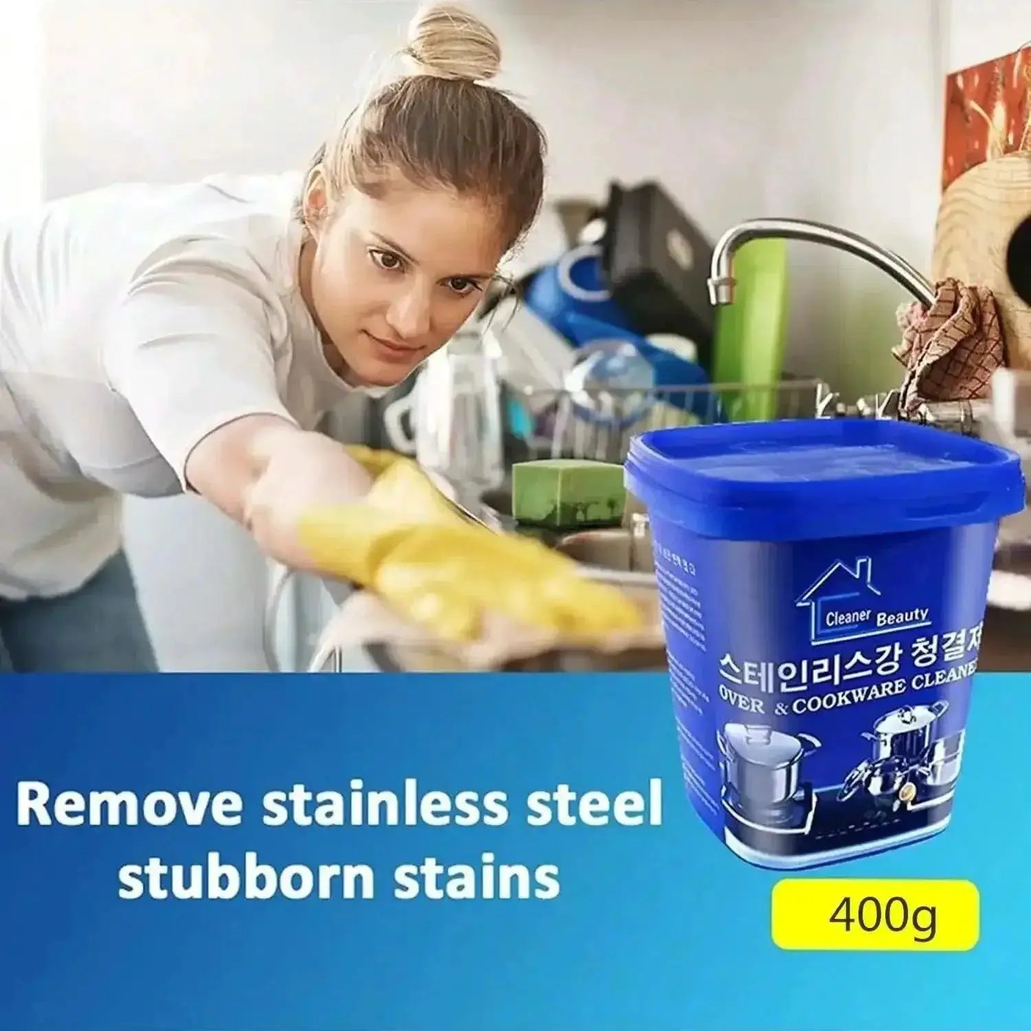 Universal Stainless Steel Cleaner Paste For Pots And Pans