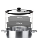 See-Through Pot Lid for Universal Use