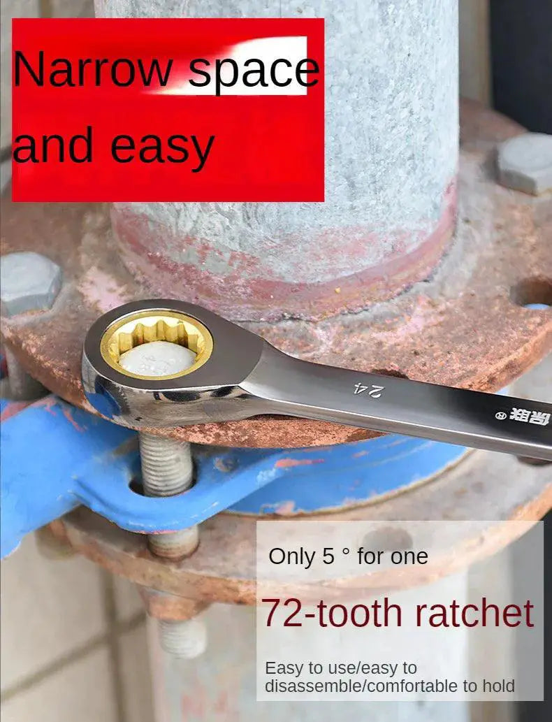 Universal Torx Wrench Adjustable Ratchet Spanner Tool