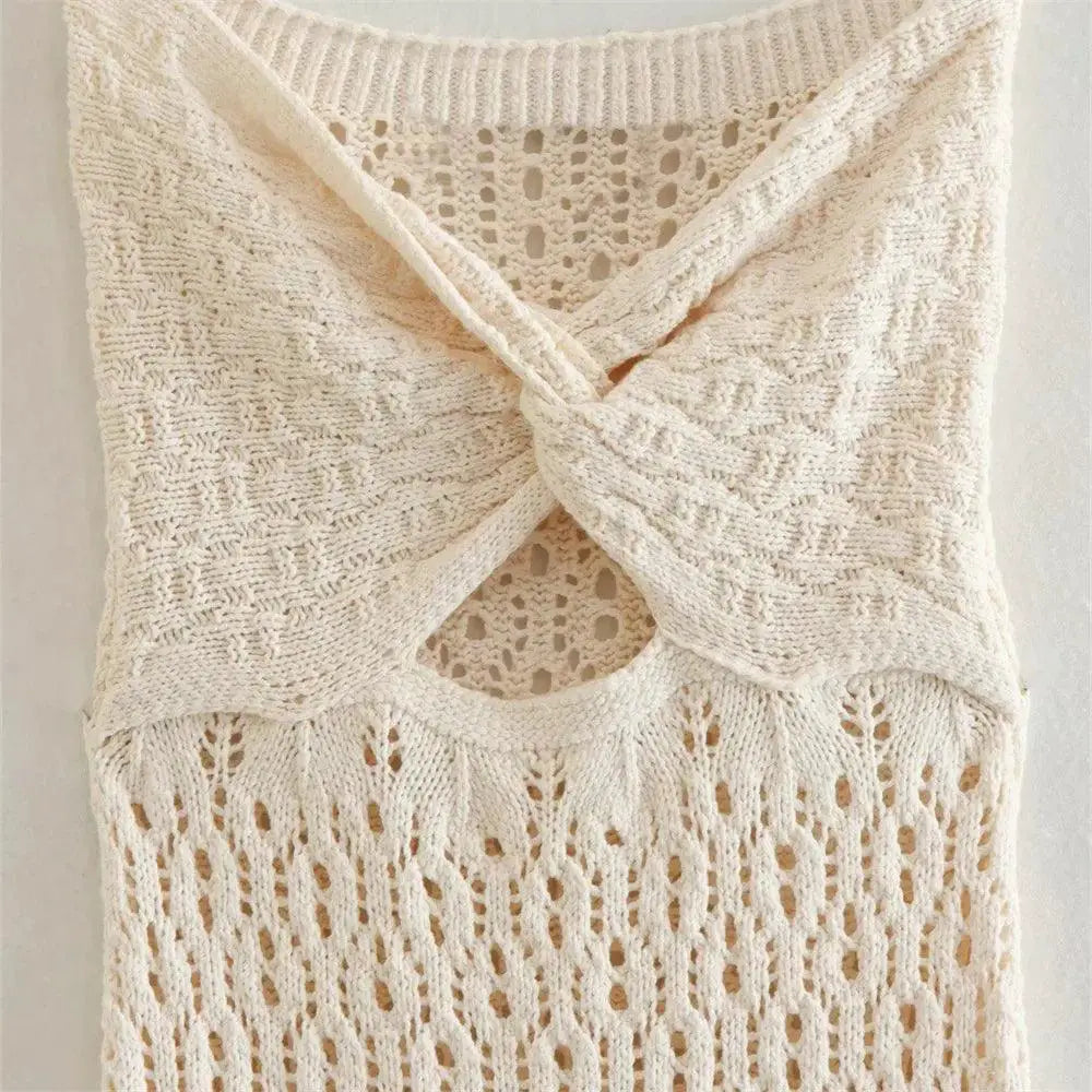UNIZERA Autumn Elegant Mesh Knit Dress Fall Fashion