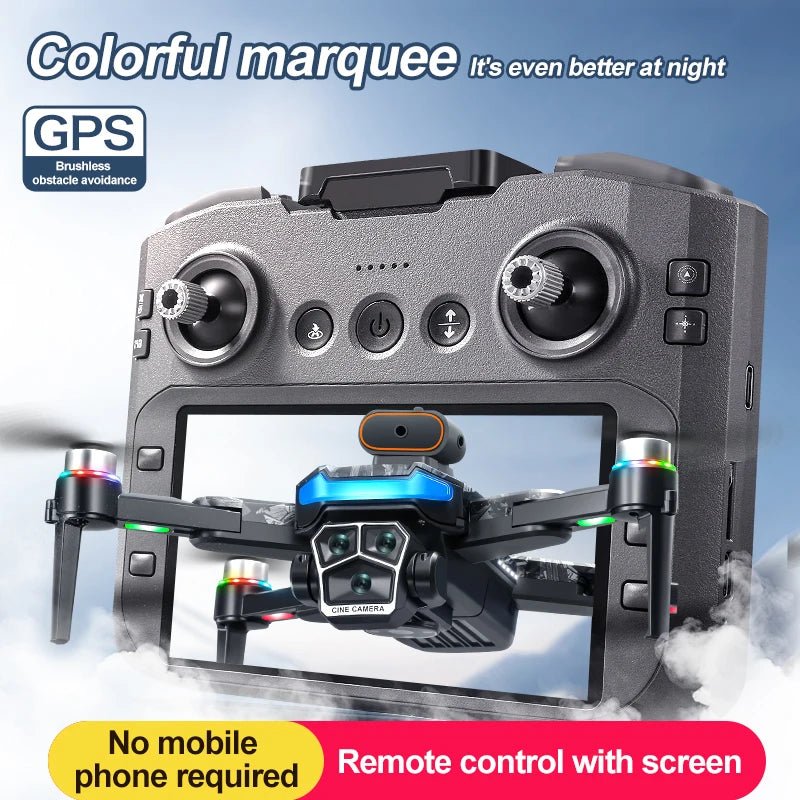 Upgrade A14 Pro Max Drone - 8K Dual Camera 5G WiFi GPS Brushless Motor Pro Max X
