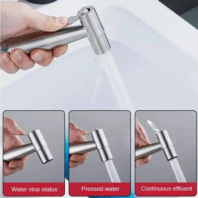Stainless Steel Bidet Sprayer Set for Modern Bathroom