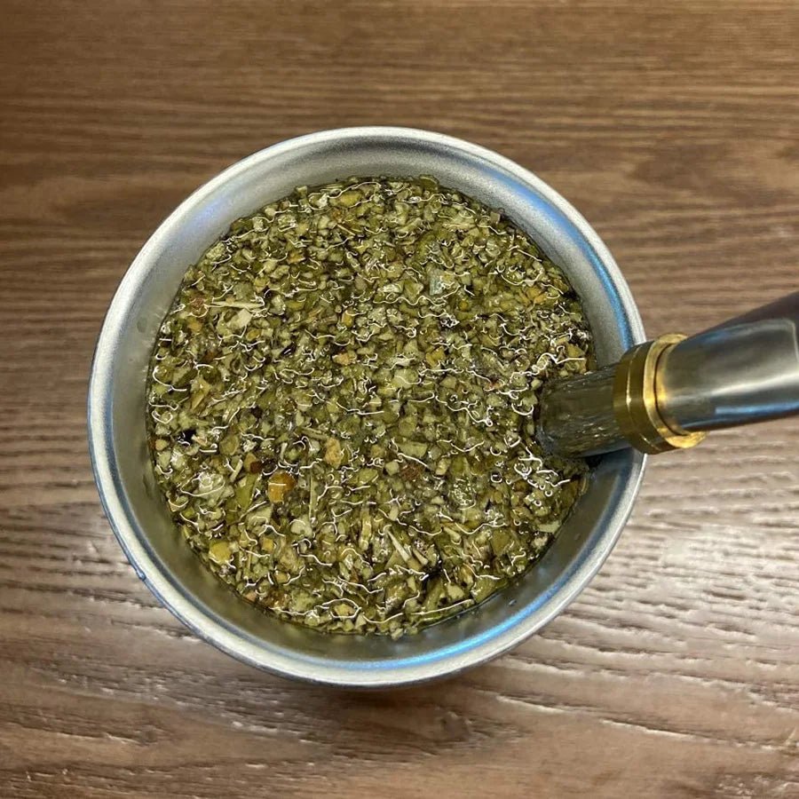Upors Yerba Mate Cup 304 Stainless Steel Wall 8ozs With Bombillas Cleaning Brush
