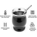 Yerba Mate Cup 8oz for Ritual Flavor