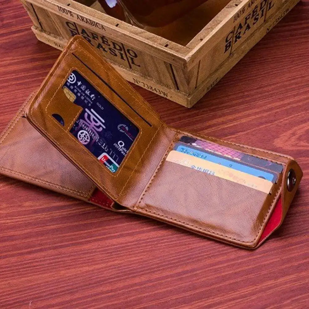 US Dollar Pattern Leather Wallet Card Cash Organizer