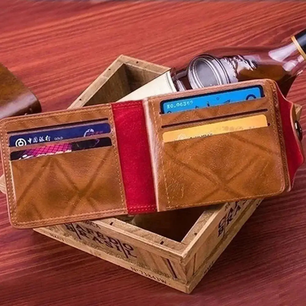 US Dollar Pattern Leather Wallet Card Cash Organizer