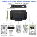 USB 3.0 SATA IDE Adapter for PC Data