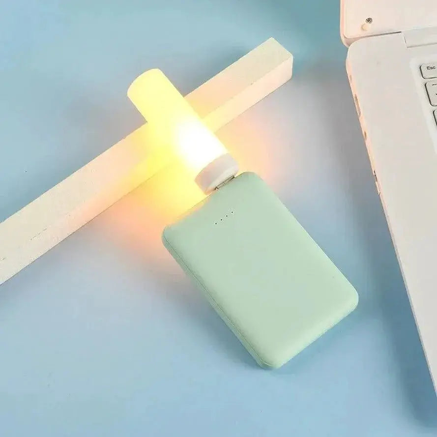 USB Atmosphere Light LED Flame Candle Lamp for Camping