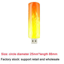USB Atmosphere Light LED Flame Candle Lamp for Camping
