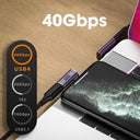 USB-C 240W High-Speed Charger for Macbook 8K Video Adapter