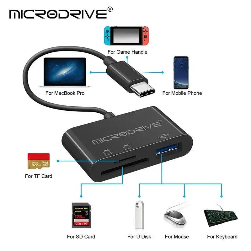 USB C 3 In 1 Hub For Laptops Tablets And More Connectivity