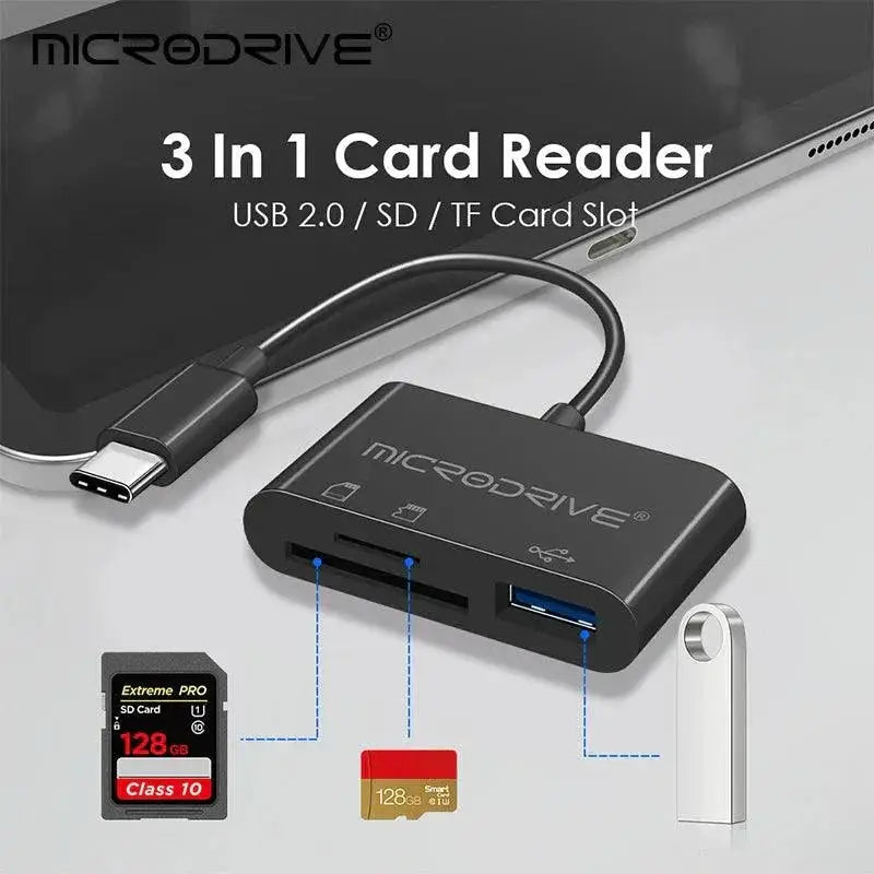 USB C 3 In 1 Hub For Laptops Tablets And More Connectivity