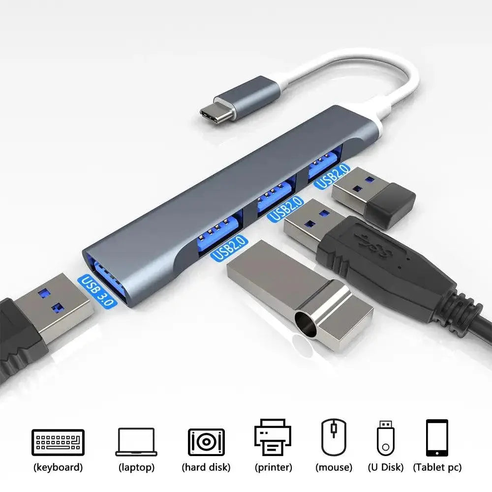 USB C Hub High Speed Connectivity And Data Transfer Adapter