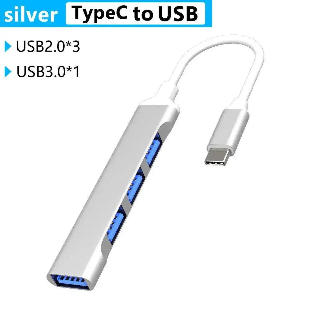 USB C Hub High Speed Connectivity And Data Transfer Adapter