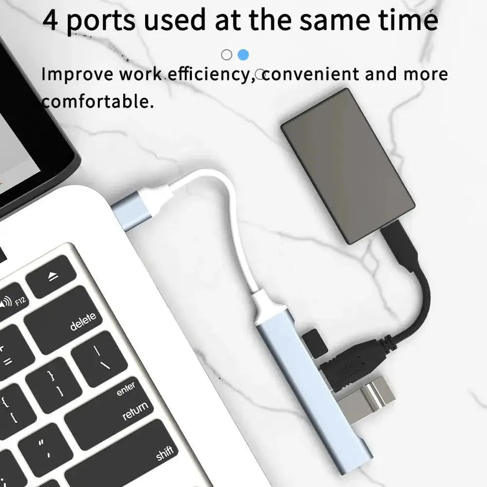 USB C Hub High Speed Connectivity And Data Transfer Adapter