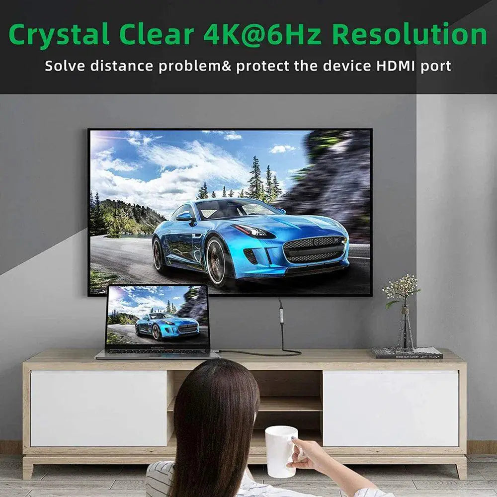 USB C PD Fast Charging Extension Cable for 4K Video