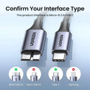 Fast USB C to Micro B Cable for MacBook