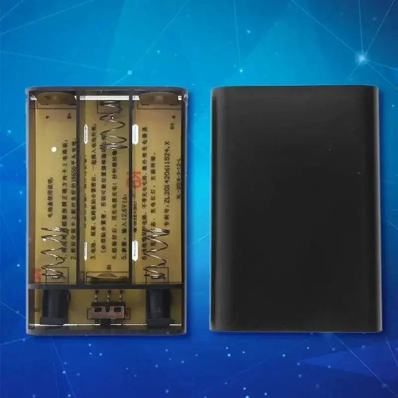 USB DC 12V Output 3X 18650 Batteries UPS Power Bank Box