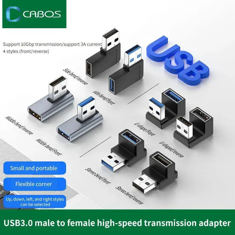 USB Extension Adapter With Right Angled Elbow Design