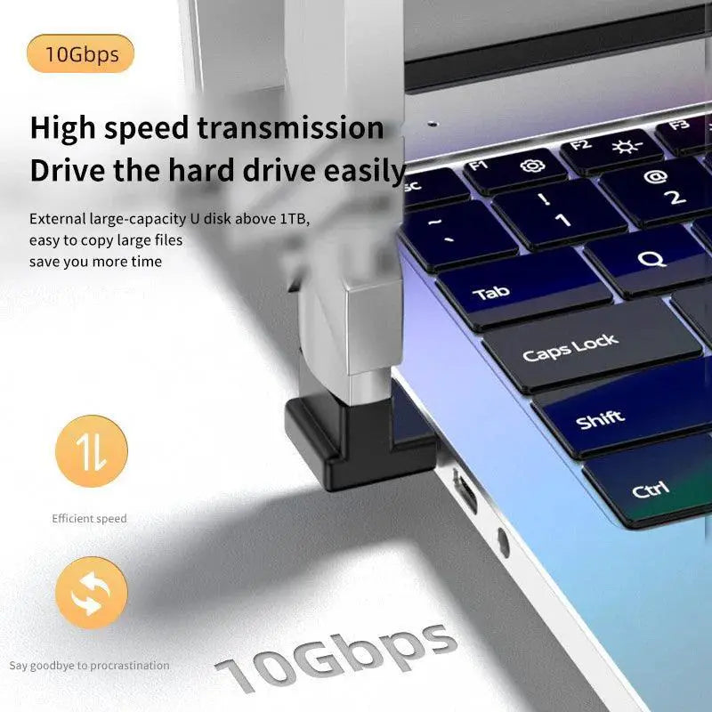 USB Extension Adapter With Right Angled Elbow Design