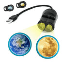 USB Galaxy Projector Lamp Double Lens Night Light Decor