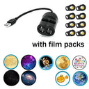 USB Galaxy Projector Lamp Double Lens Night Light Decor