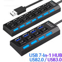 USB Hub Multi-Port Splitter Efficiently Expand Connectivity