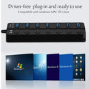 USB Hub with Switches for Office