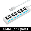 USB Hub with Switches for Office