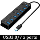 USB Hub with Switches for Office