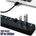 USB Hub with Switches for Office