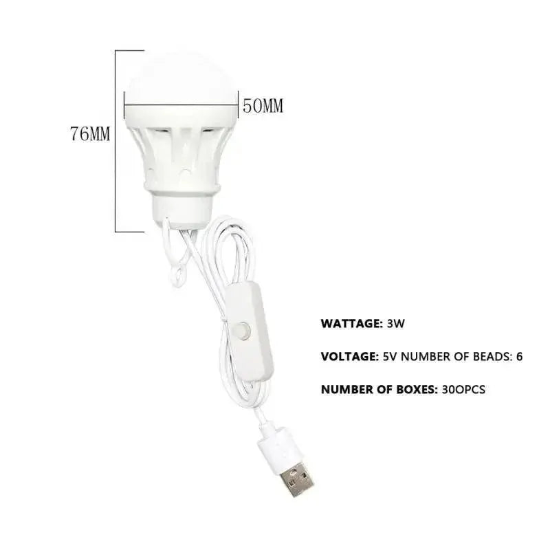 USB LED Bulb Portable Energy Efficient Lighting Solution