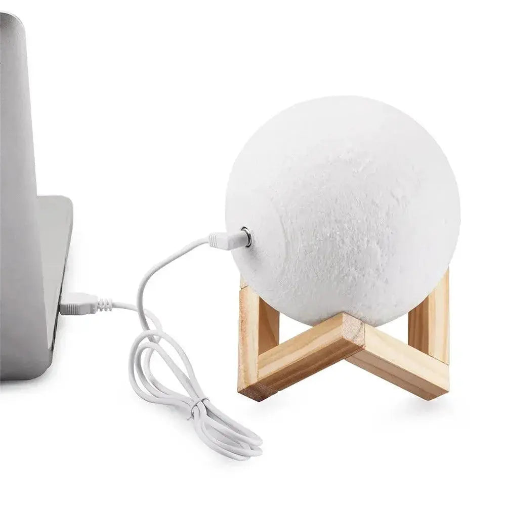 Moon Lamp USB 3D Printed Dimmable Color Change Night Light
