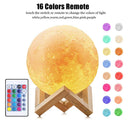 Night Lamp: 3D Print Moon, Dimmable, Color Change