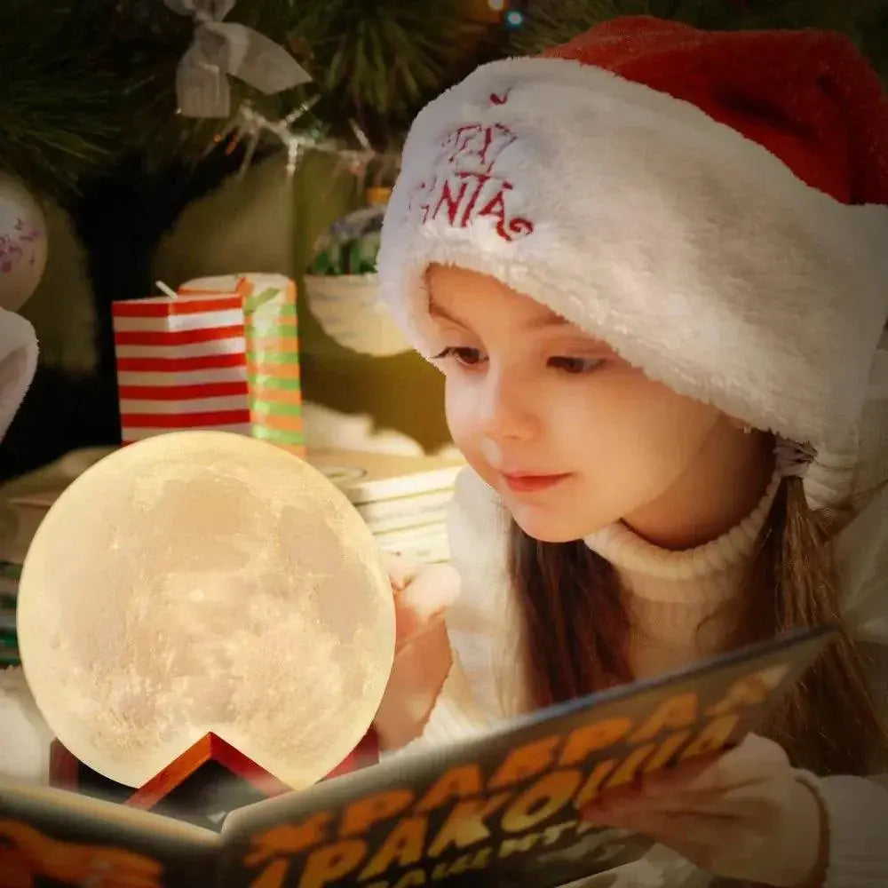 Moon Lamp USB 3D Printed Dimmable Color Change Night Light