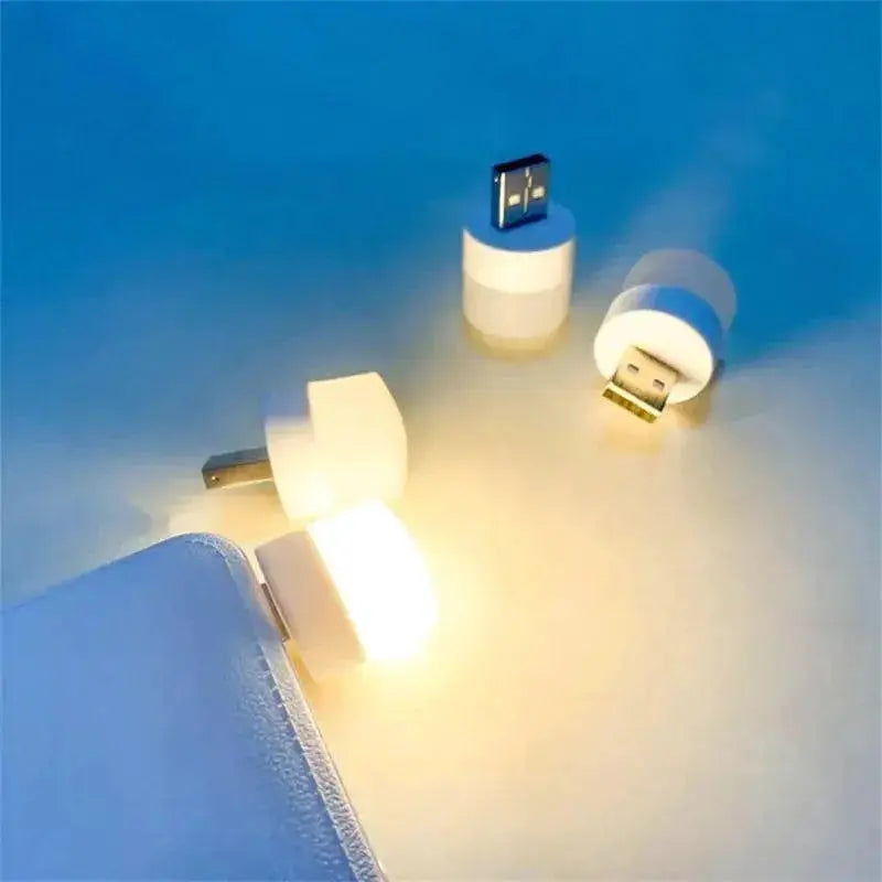 USB Night Light Mini LED USB Plug Lamp Power Bank Compact