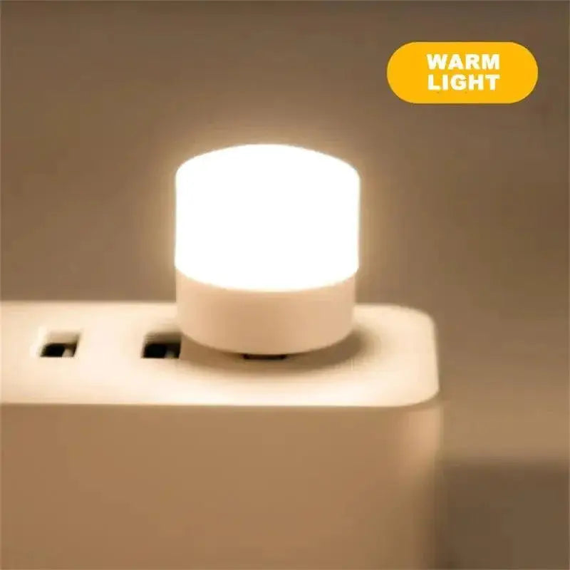 USB Night Light Mini LED USB Plug Lamp Power Bank Compact