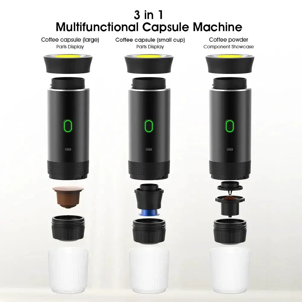 USB Portable Espresso Machine 3 In 1 Coffee Maker For Travel