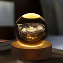 USB Powered Galaxy Crystal Ball Lamp 3D Moon Light