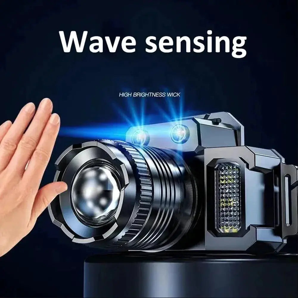 USB Rechargeable Headlamp 2000mAh Super Bright LED Light